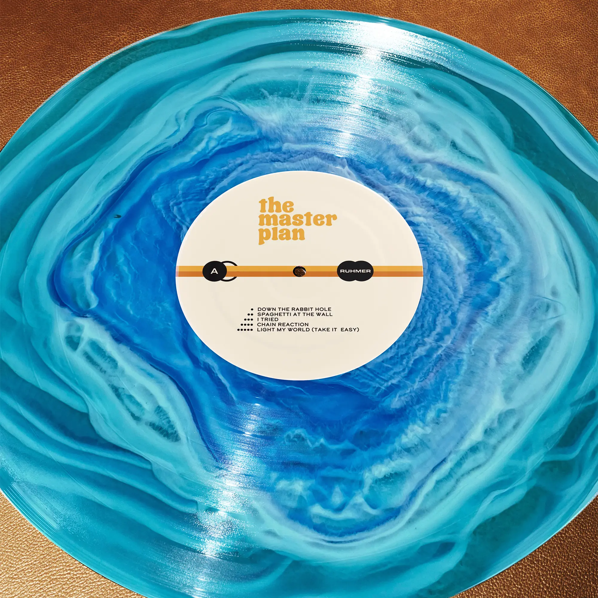 The Masterplan Crystal Blue Vinyl — Detailansicht